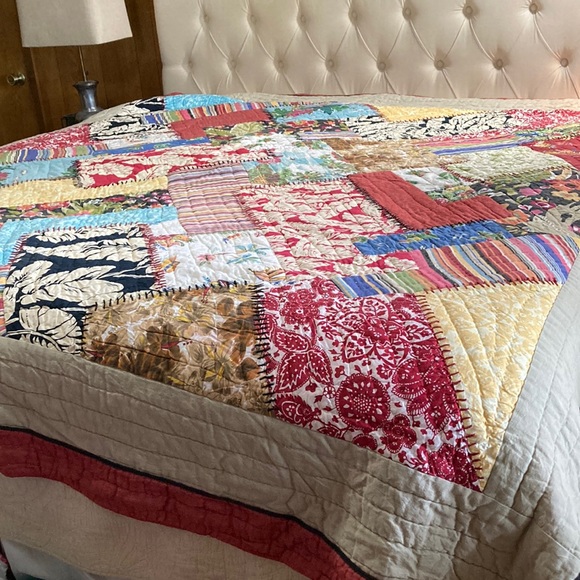 Pottery Barn Bedding Pottery Barn Vintage Hawaiian Print Patchwork